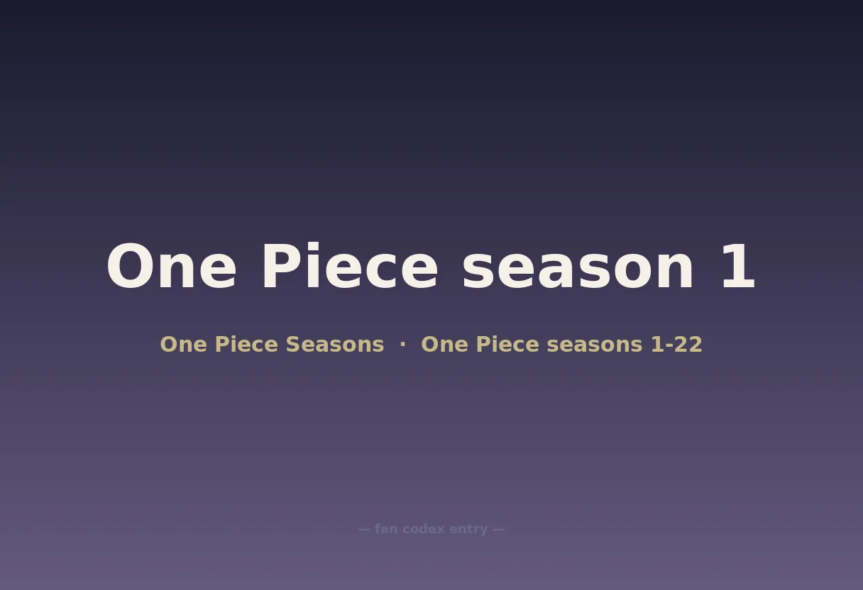 One Piece season 1