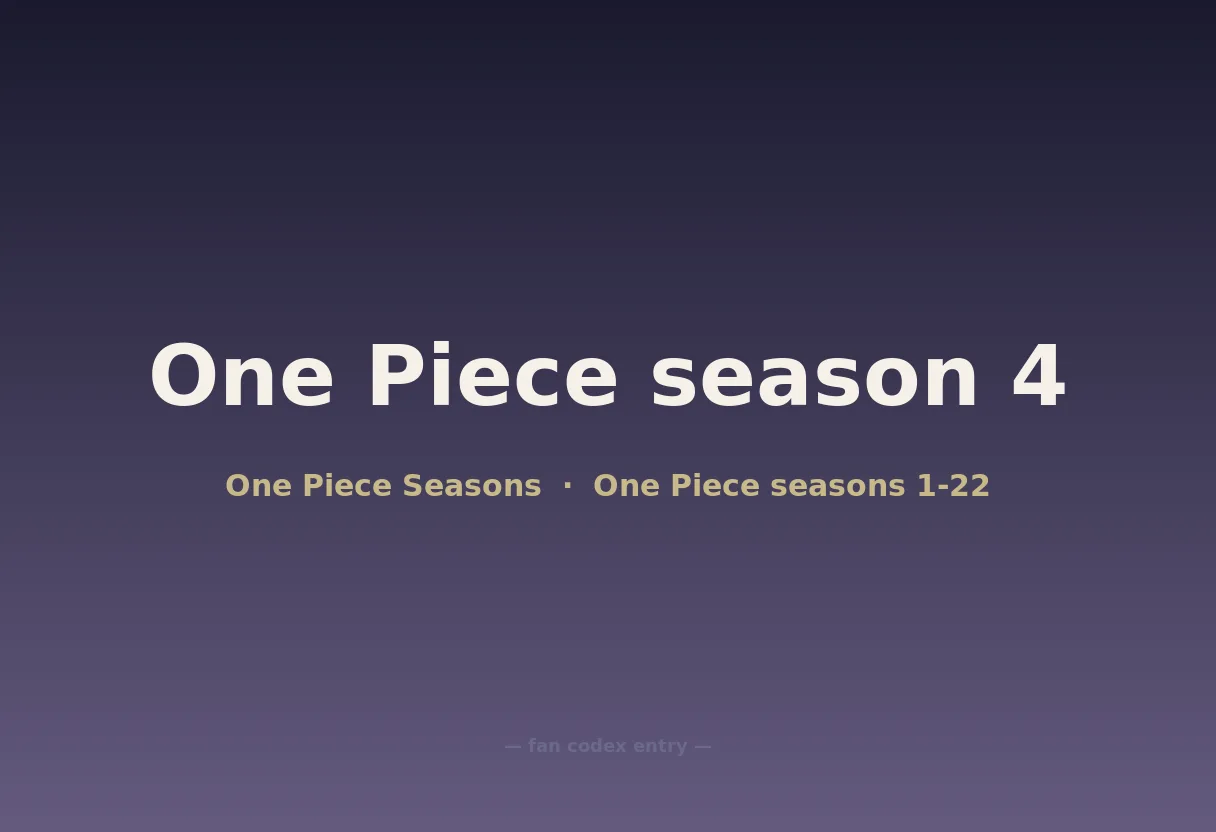 One Piece season 4