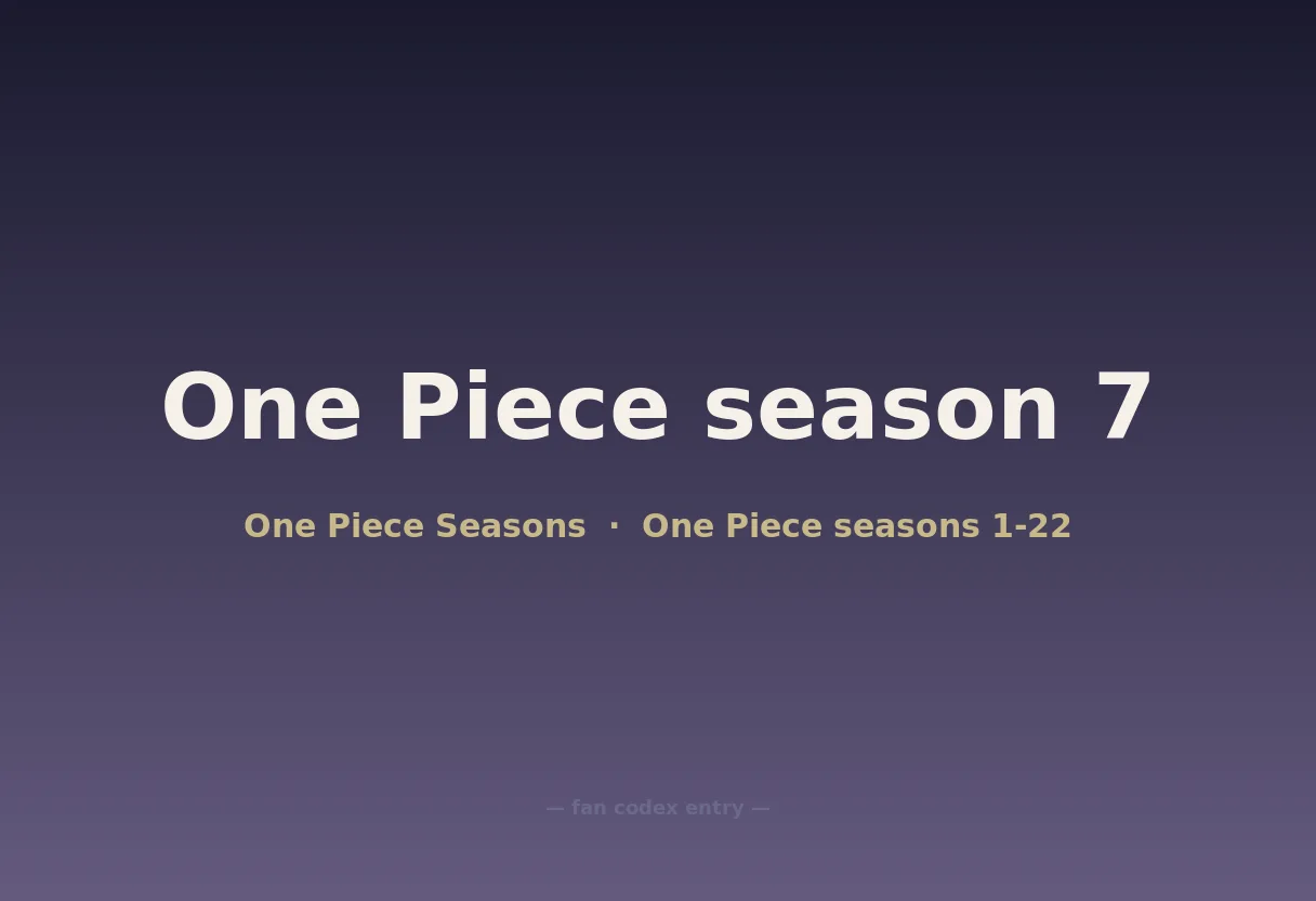 One Piece season 7